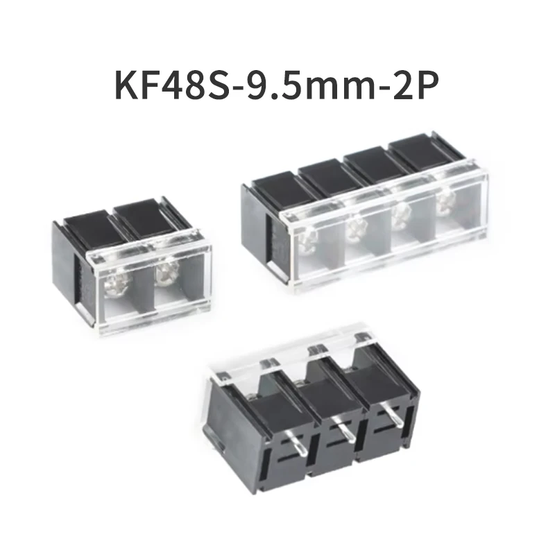 (10 Pieces) KF48S-9.5-2P 3P 4P Direct Plug With Protective Cover 9.5mm Pitch Fence Type Terminal Block Side Leg Position