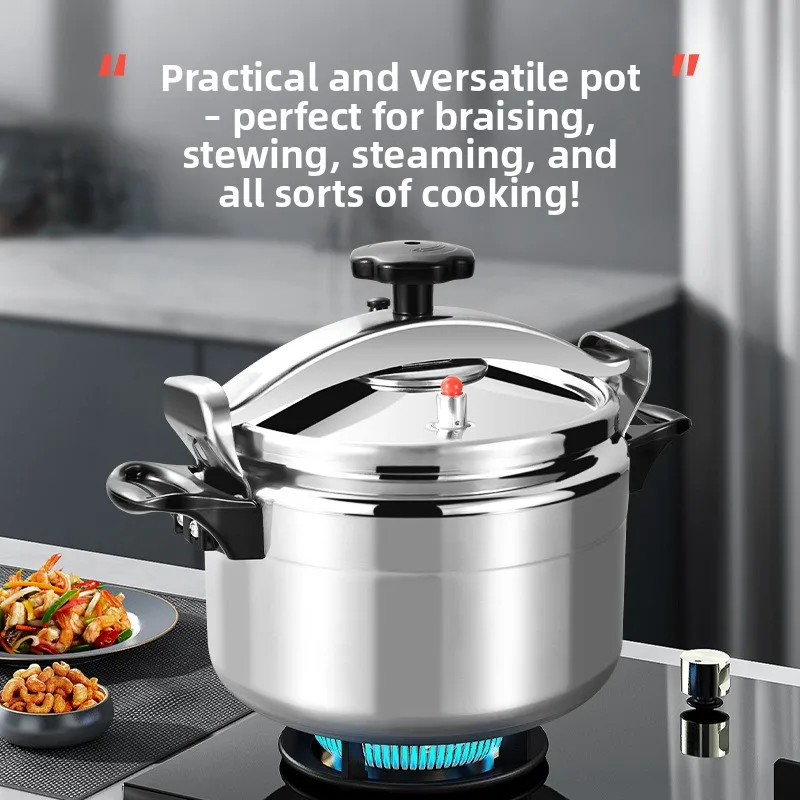 Aluminum High Pressure Cooker Large Capacity Soup Pot Multifunction Stew Pot Gas Stove Explosion Proof Large Pressure Cooker