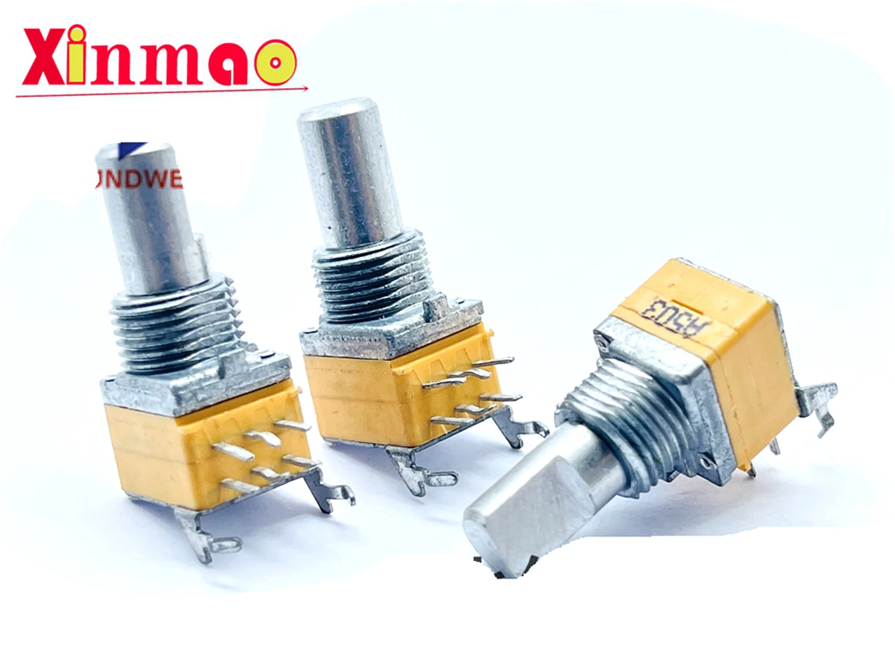 Sunway RK09 Precision Potentiometer Dual A50K with Bracket Amplifier Volume Adjustment Shaft Length 15mm