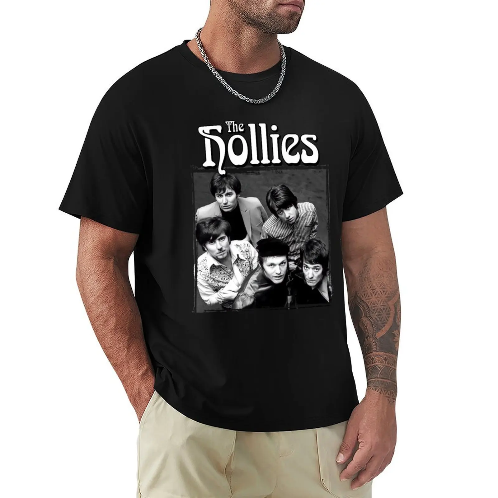 The Hollies T-shirt customizeds customs kawaii clothes oversized t shirt men