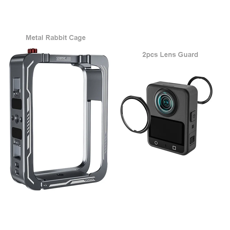 Aluminium Beschermhoes Voor DJI OSMO 360 Camera Accessoire Frame Konijnenkooi Koude Schoen en 1/4 "Draden