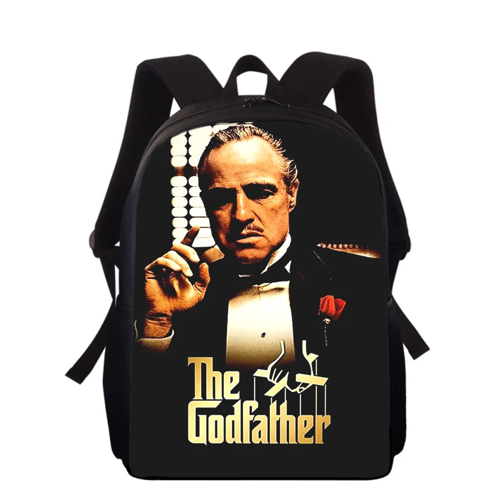 The Godfather Don Corleone 15” 3D Print Kids Backpack Primary School Bags for Boys Girls Back Pack Students School Book Bags