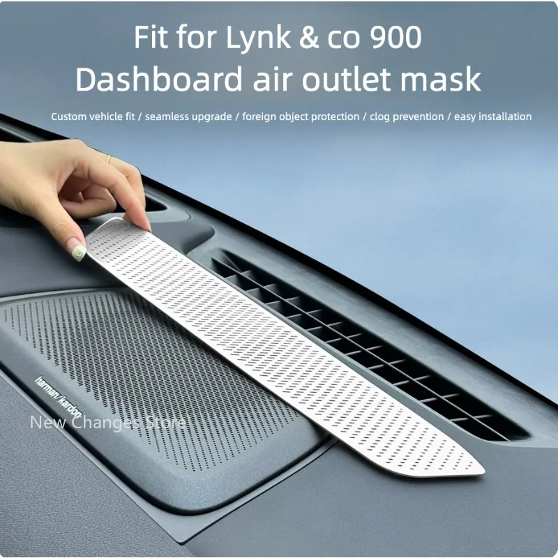 For Lynk & Co 900 2025 2026 Car Dashboard Air Outlet Protective Cover Dust Proof Decorative Trim Auto Interior Accessories