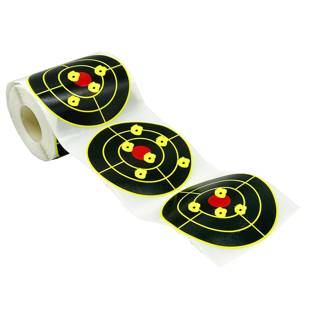 REAL Color-impact Sticker Targets 3 inch 4 inch 20 100 200 250 Counts Pack Black into Yellow 5310