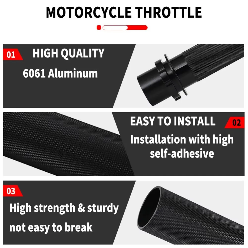 Motorcycle Accessories CNC Aluminum Grip Throttle Control Compatible With Various Models Easy Installation For Segway X260
