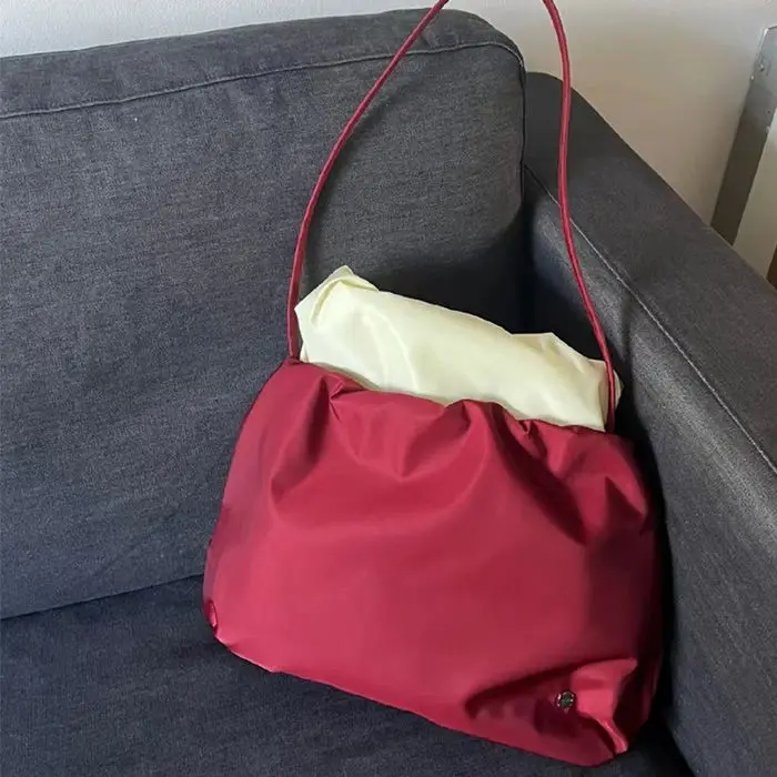 

Women Bags 2025 New Nylon Korean Fashion Spring Cloud Shaped Shoulder Bag Handbag High-Capacity