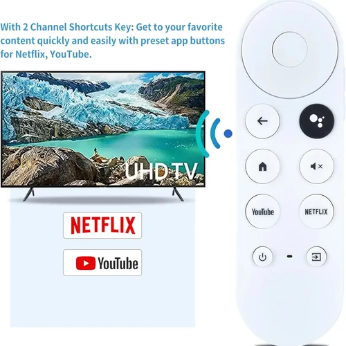 2020 구글 크롬캐스트 스마트 TV용 G9N9N 교체 리모컨, 4k 스노우 블루투스 음성 스트리밍 컨트롤러, GA01919/20/23 