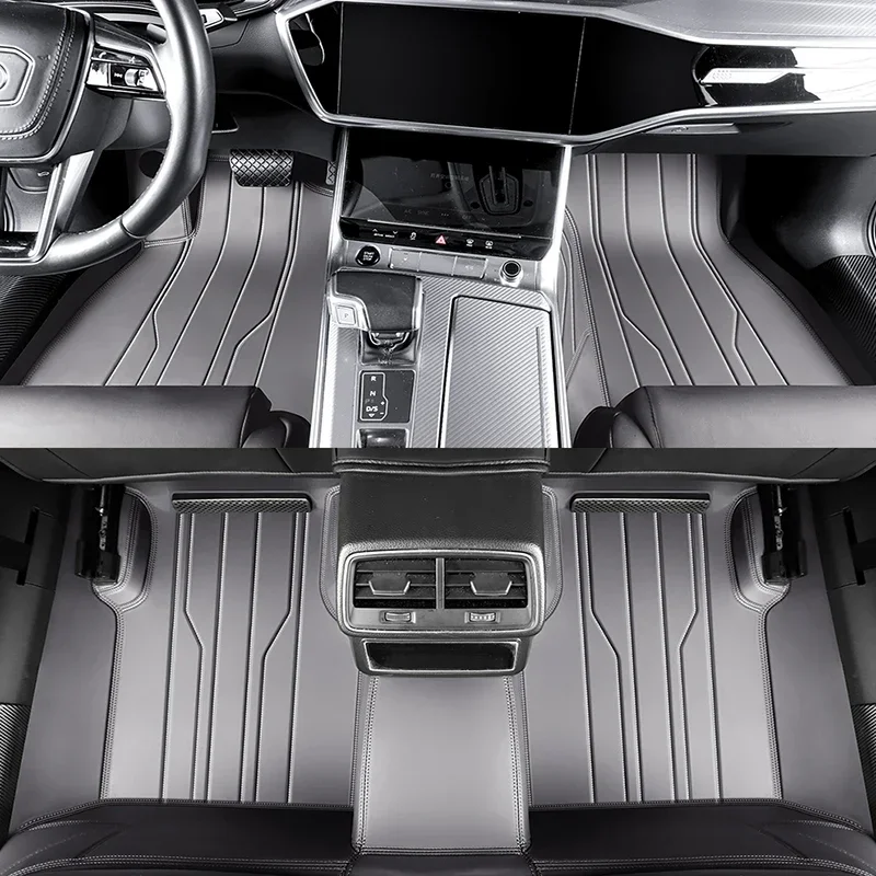 تخصيص التغطية الكاملة سيارة الكلمة حصيرة لسيارات BMW 7 Series G70 F01 2008-2015 F02 Long G11 G12 طويلة الداخلية اكسسوارات السجاد