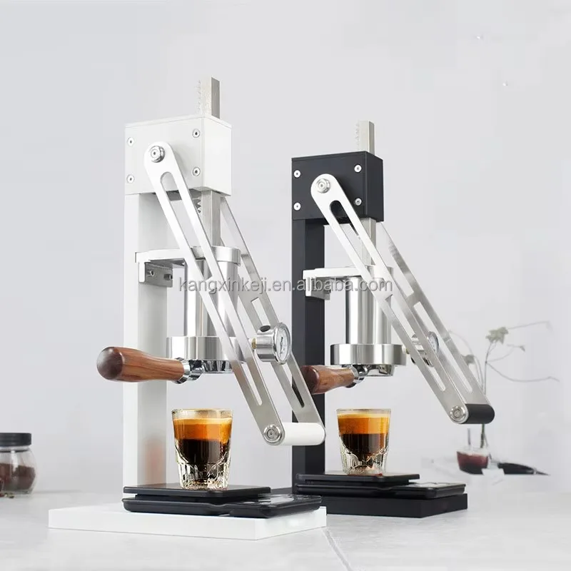 Small Outdoor Portable Trolley Manual Espresso Cappuccino Machine 1-16 bar Home Office Hand Pressure Coffee Maker
