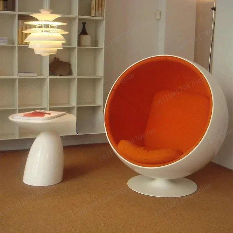 Creative Space Capsule Bubble Chair | Modern Curved Egg Lounge Chair for Living Room Reading