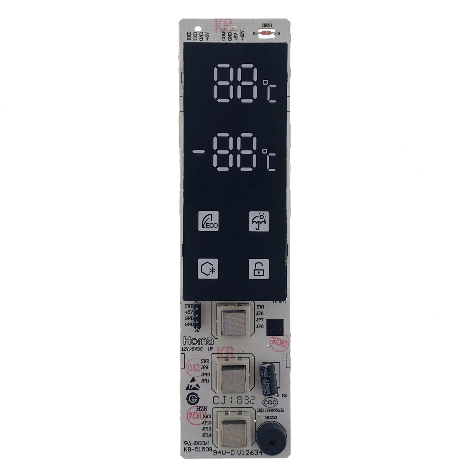 

W27-51 0321801749 Refrigerator / Fridge Display Panel Control Board for Leran CBF 210 IX / 220 IX