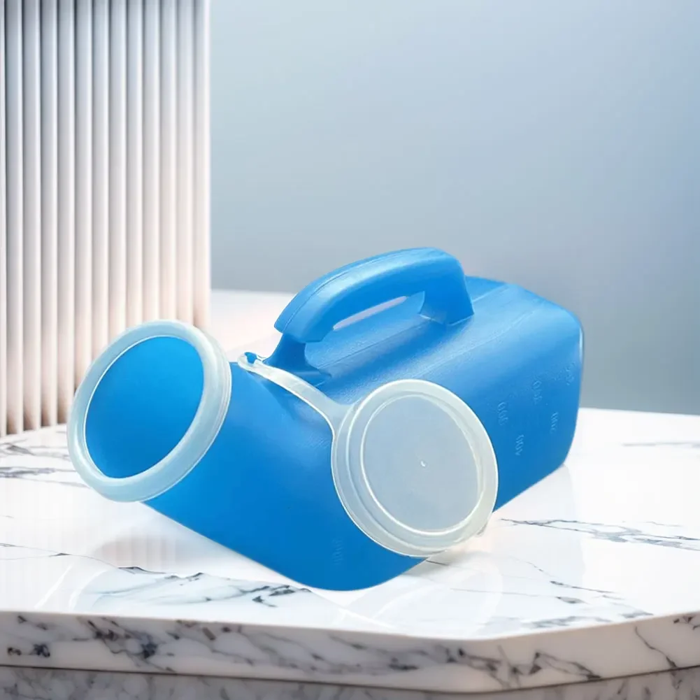 1200ml Urinals for Men Spill Proof Pee Bottle Plastic Portable Urinal with Lid for Car Elderly and Incontinence image 3