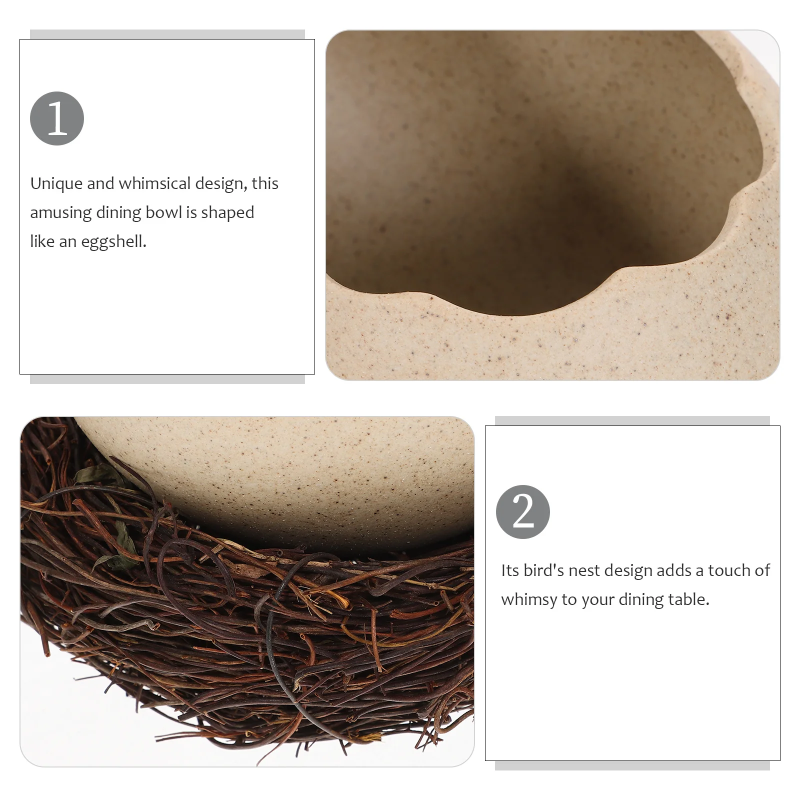 

Creative Eggshell Shaped Bowl Noodle Storage Holder Ceramic Candy Container Multifunctional Tableware Vibrant Colors Long