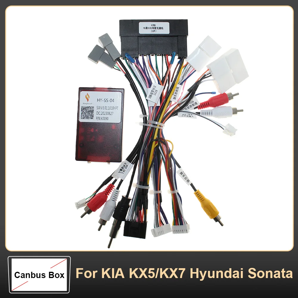 

Автомобильный 16-контактный жгут проводов аудио усилителя для KIA KX5/KX7 Hyundai Sonata 9, адаптер для стереоустановки