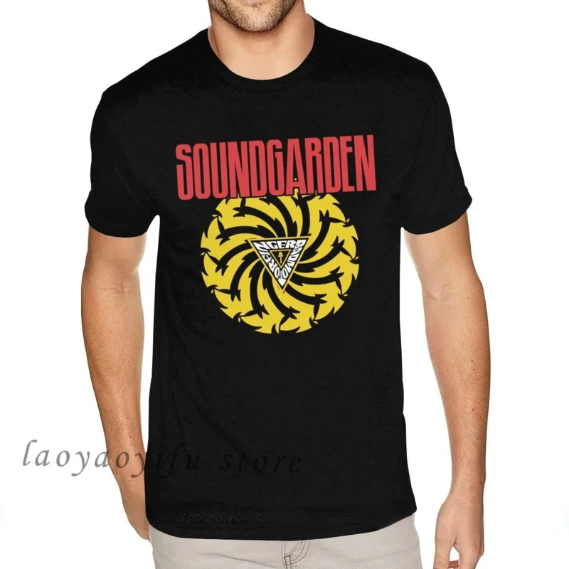 Men 80S Retro T Shirt Soundgarden American Rock Band Graphic Tshirts Homme Casual Oversized Short Sleeves Tees Roupas Masculinas