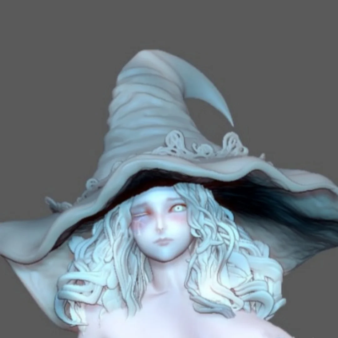 

1/24 Scale Resin Figure Assemble Model Kit The wounded little witch Nsfw Unassembled and Unpainted 3D printing DIY toy 519