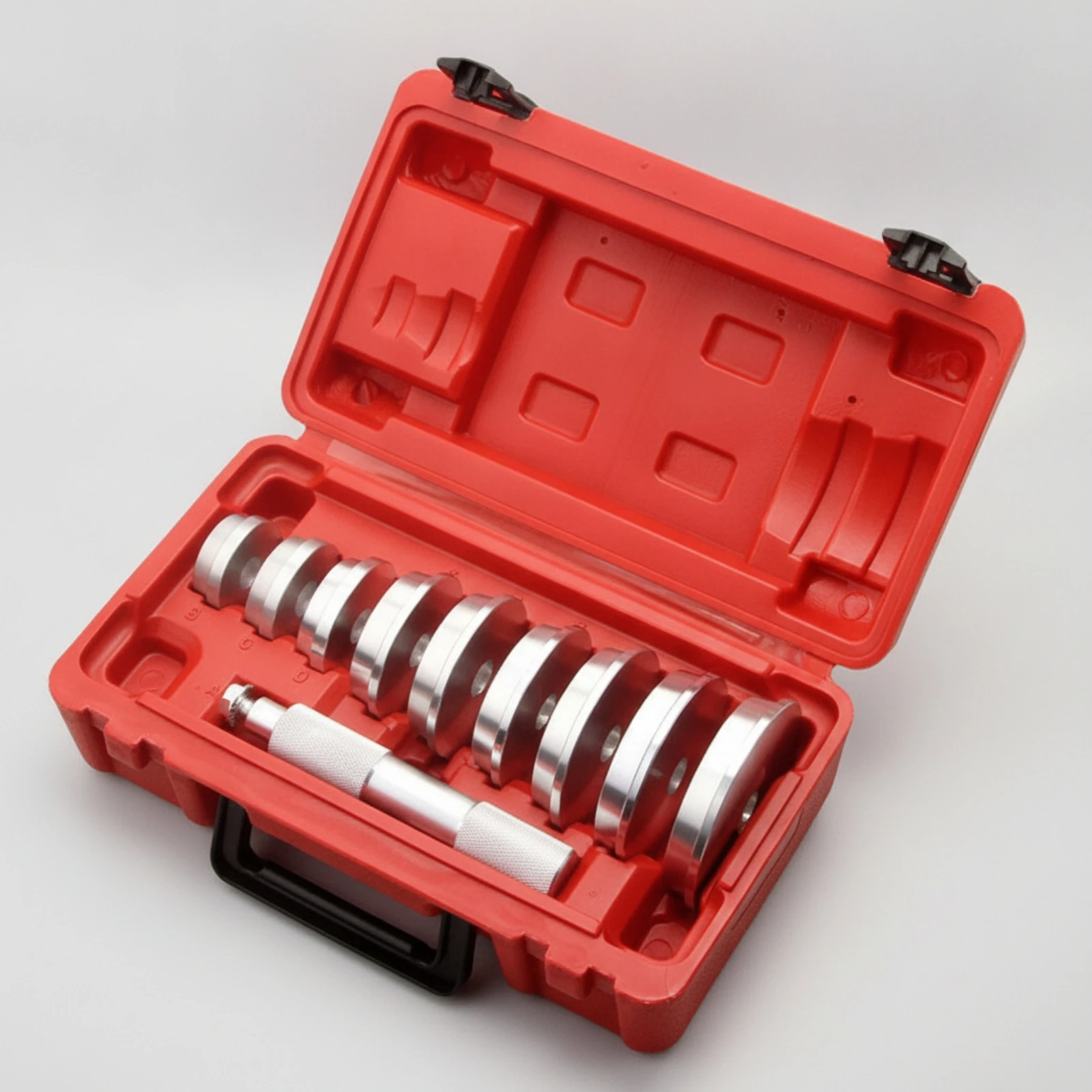 10 Pieces Bearing Tool Kit with Case Automotive Wheel Bearing Removal Kit Portable Wide Compatibility for Mechanics
