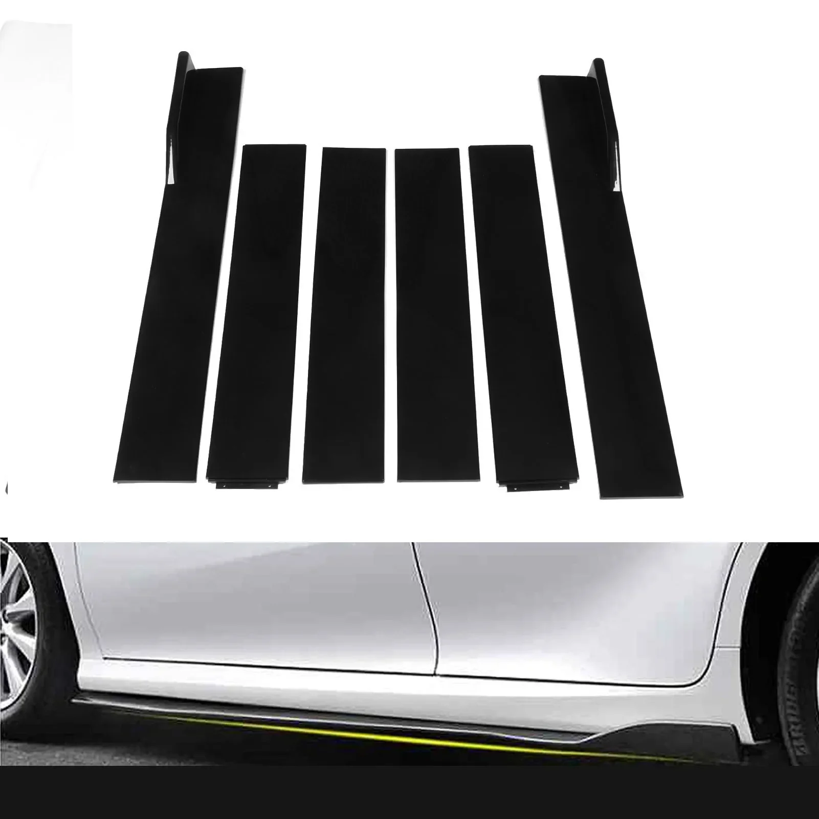 

Side Skirt Length Bendable Side Skirt High Toughness Anti Scratch for