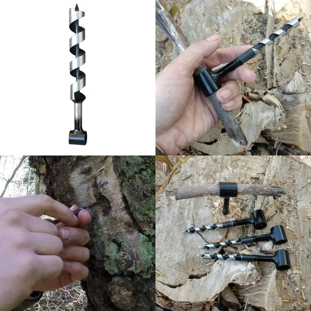 Wear-resistant Auger Bit Set Woodworking Hand Drill for Juicing from Trees