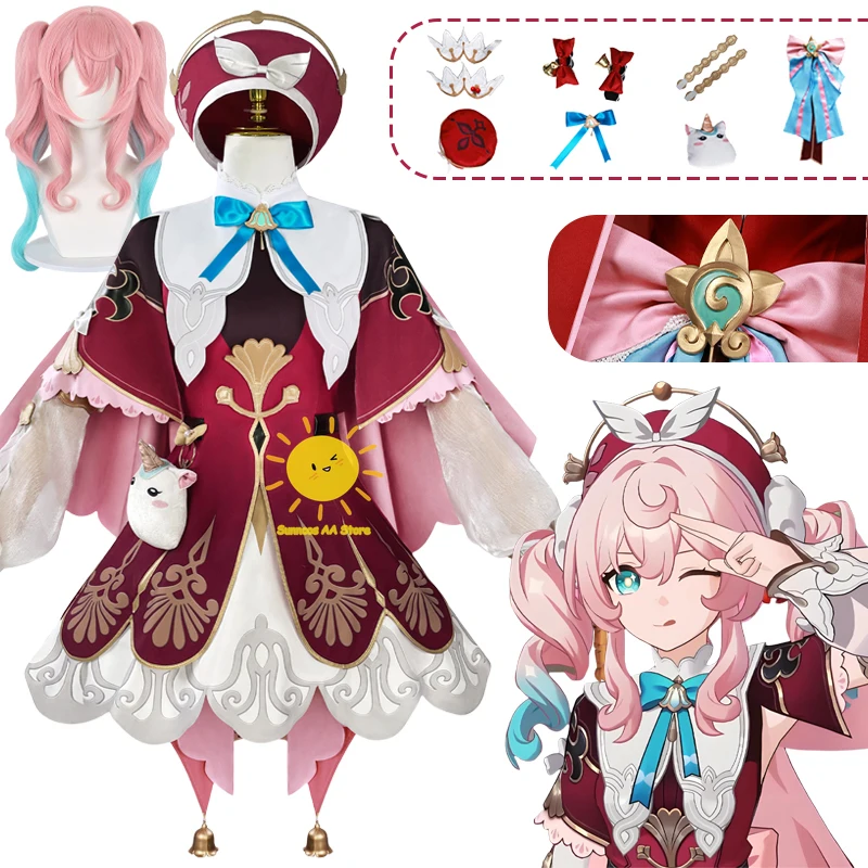 Game Hyacine Cosplay Honkai Star Rail Cosplay Costumes Gorgeous Dress Accessories Hyacinthia Suits Halloween Carnival Cos Women