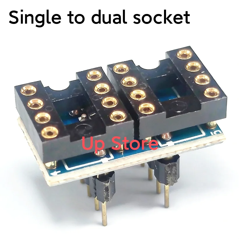 brand new，single to dual socket High single OPAMP convert to dual OPAMP，ic socket