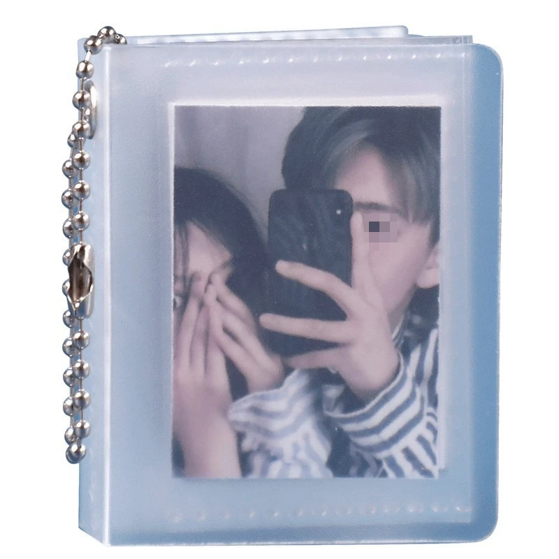 2/3 zoll Mini Fotoalbum Schlüsselbund Foto Karte Halter Taschen Id Foto Idol Kleine Karte Lagerung PVC Photocard bindemittel Album – Detail 8