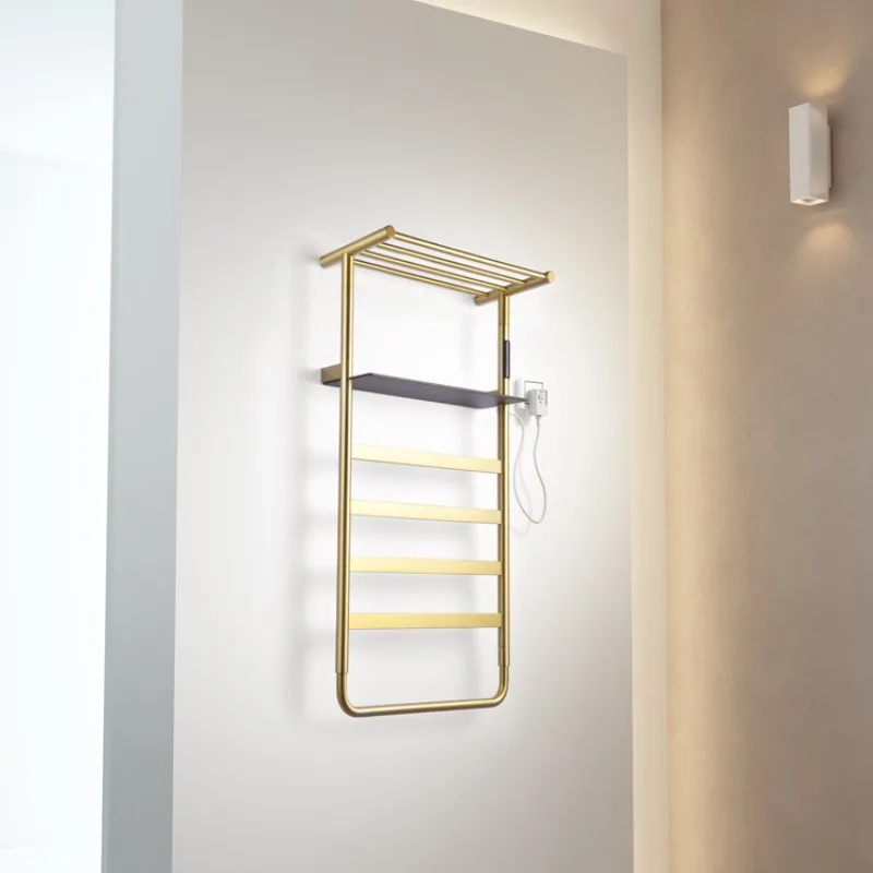 Electric towel rack Household bathroom Stainless steel rack Smart bath towel rack Heating drying Bath towel