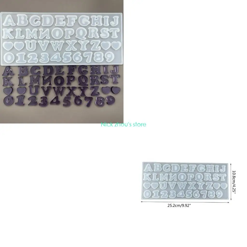 

E15E Number Silicone Mold DIY-Jewelry Making Handmade English Word Mold