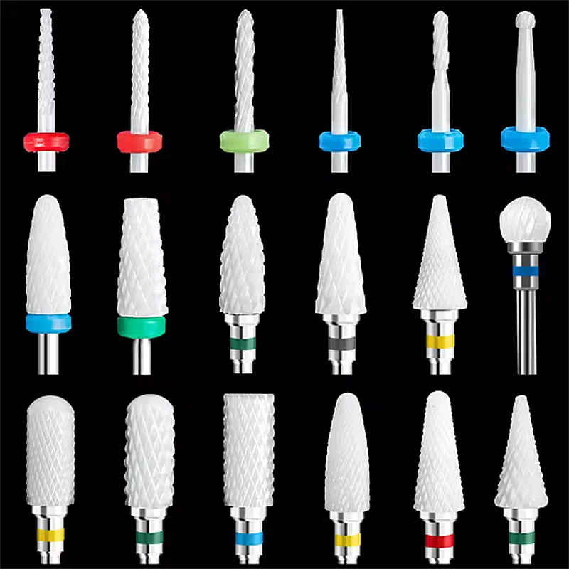 السيراميك كربيد مسمار مثقاب الخشب أداة قص الأظافر تدوير لدغ طحن بت آلة الحفر الكهربائية لأدوات مانيكير وباديكير #1