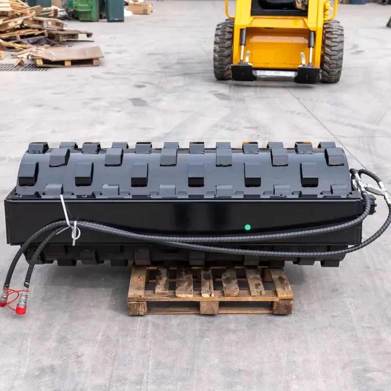 Solid Vibrating Compaction Wheel Skid Steer Loader Accessory Hard Soil Compacting Construction Tool