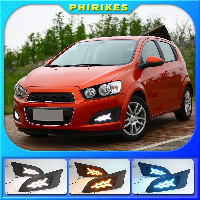 

1Pair Daylight lamp For Chevrolet Chevy AVEO Sonic 2011 2012 2013 LED DRL Daytime Running Lights