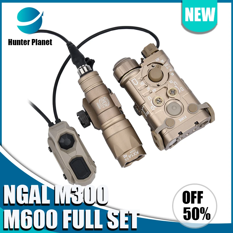 

Tactical M300 M300A LED Scout Flashlight Surefi Metal NGAL Red Green Blue Laser Axon Switch M600 M600C Weapon Hunting Light