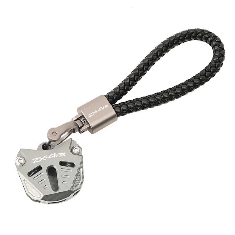 For KAWASAKI ZX-4R ZX-4RR ZX4R ZX4RR 2023 2024 CNC Accessories Motorcycle Key Shell Key Case Cover Key Chain Keyring