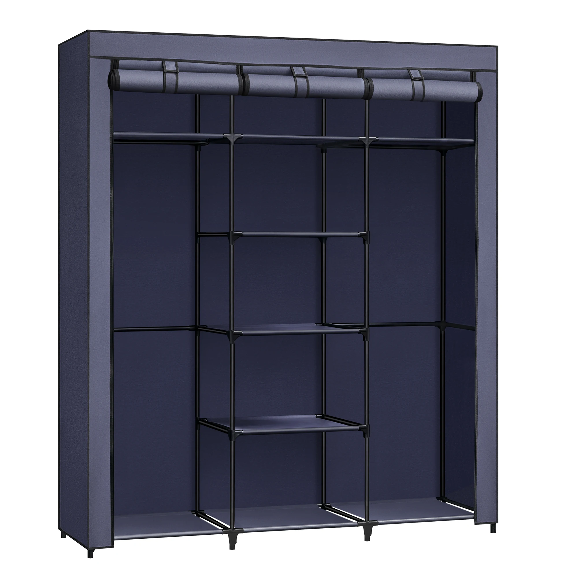 SONGMICS closet foldable wardrobe with clothes rails