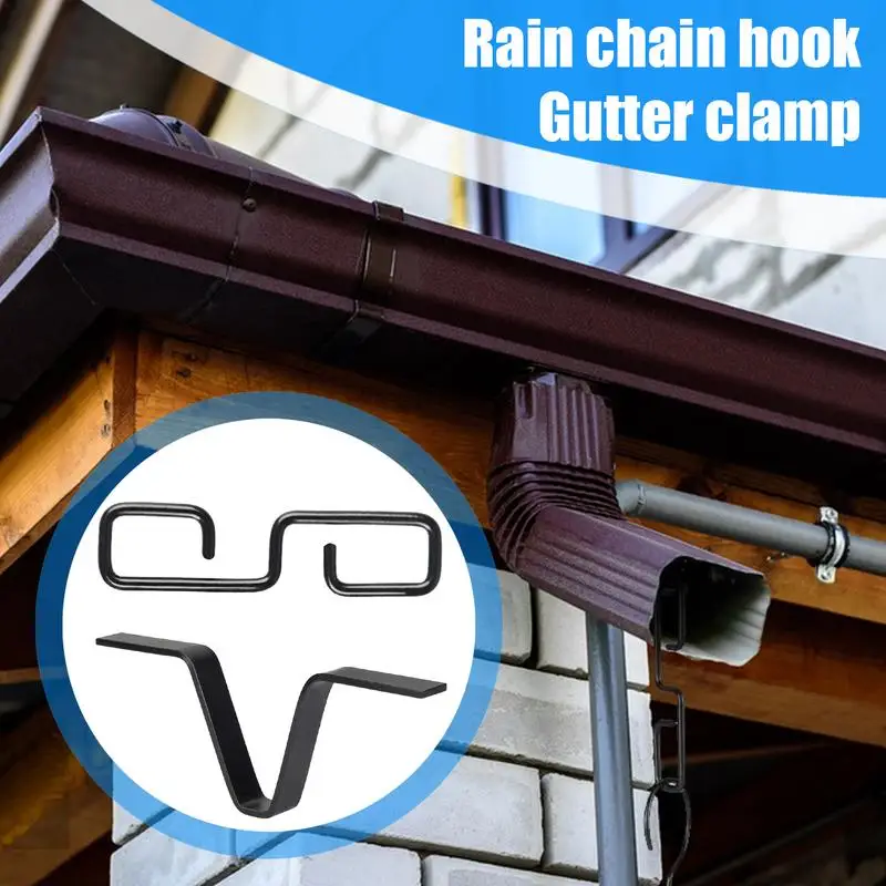 鉄の鎖のフックの交換、v字型のデザイン、縦樋用の排水アダプター、取り付けが簡単