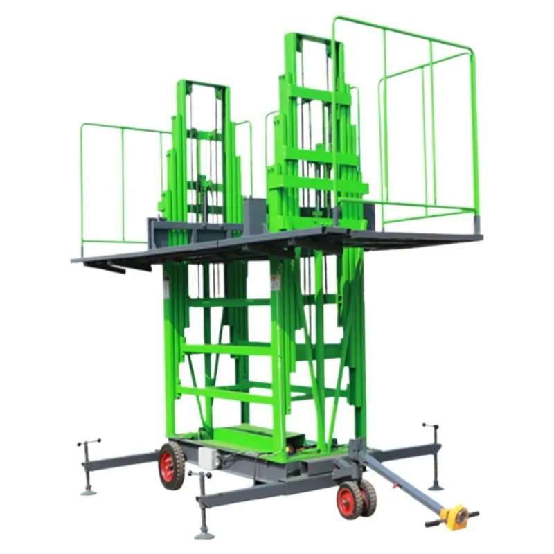 Mobile electric construction plastering lifting masonry lifting platform y
