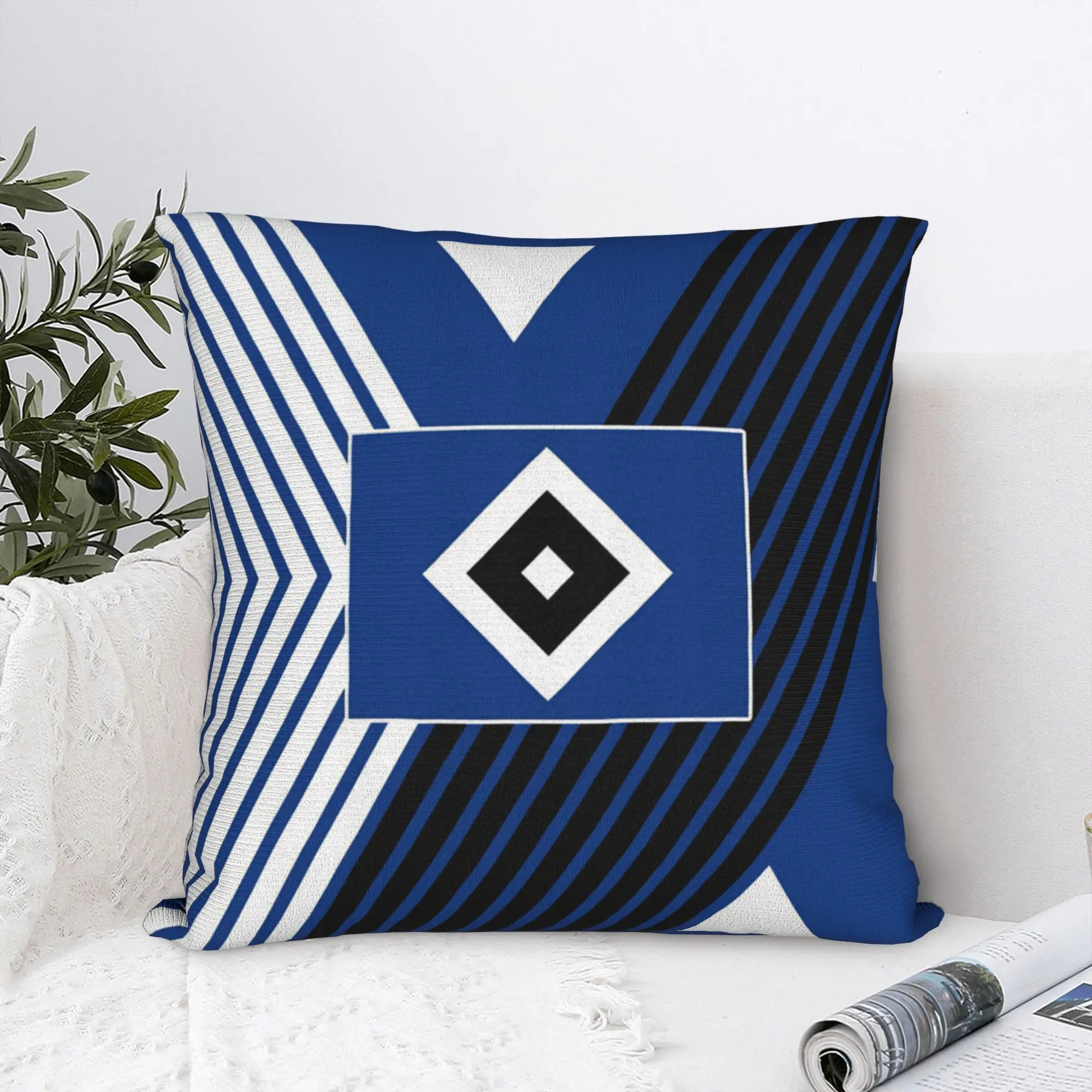HSV Hamburger Sportverein Square Pillow Covers Couch Football Club Cushion Cover Funny Home Decoration Throw Pillow Case 40*40