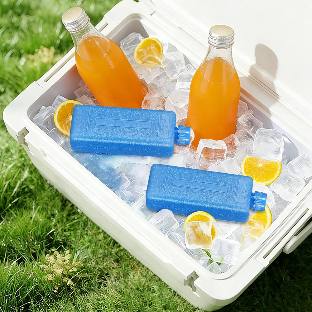 8/16/24pcs Mini Airs Conditioner Ice Packs Fan Ice Cooling Bricks Multi-Functional Ultra-Fast Cooling Lunch Boxes Freezer Packs