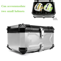 45L/55L/65L Motorcycle Tail Rear Top Luggage Box Helmet Case Storage Trunk Aluminum Toolbox Universal Accessories Waterproof