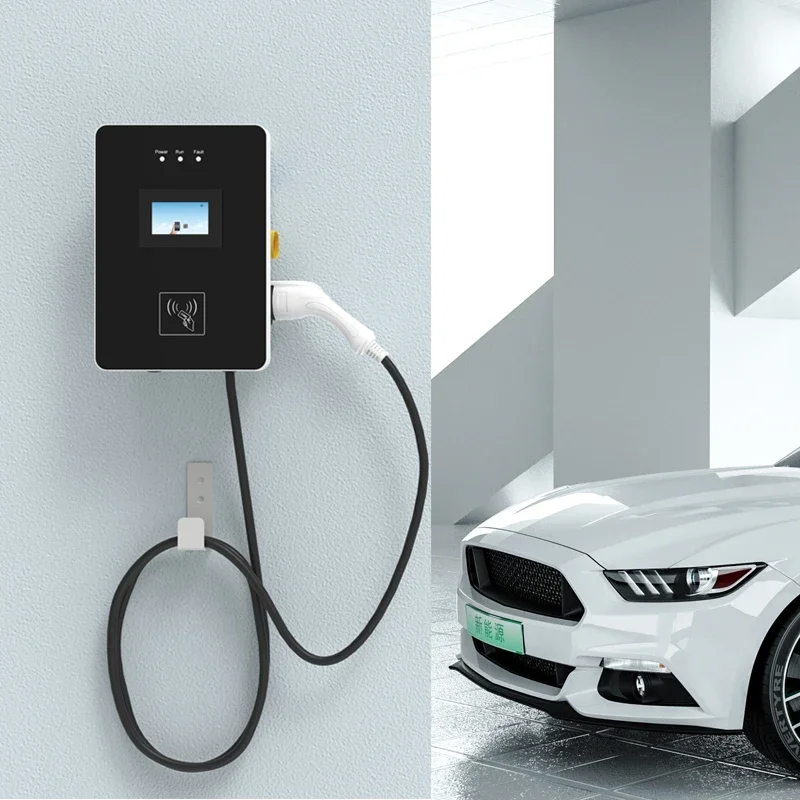 

Wallbox 32A 7KW Тип 2 EV зарядная станция для электромобиля с RFID-картой