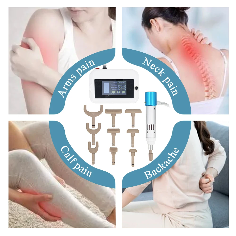 Pistola de correção elétrica 1800n, ferramentas de ajuste de quiropraxia espinhal, impulso da coluna cervical, 10 cabeças, tela sensível ao toque, massageador mais novo