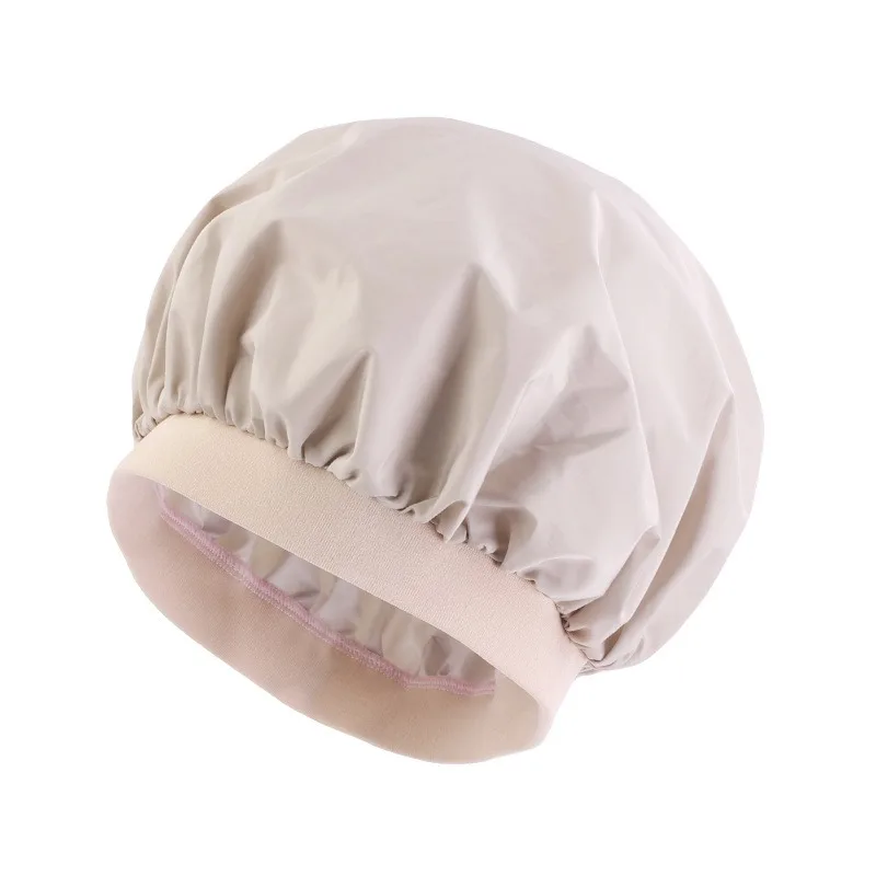 Women Waterproof Bath Hat Elastic Shower Hair Covers Bathing Caps Beanie Beauty Perm Cap Dustproof Hair Cap Bathroom Accessories