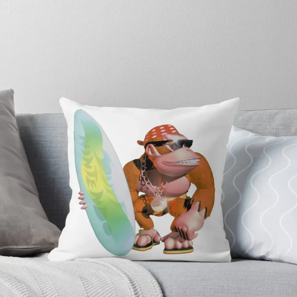

Funky Kong Throw Throw Pillow Room decorating items Elastic Cover For Sofa sleeping pillows Christmas Pillow Cases pillow