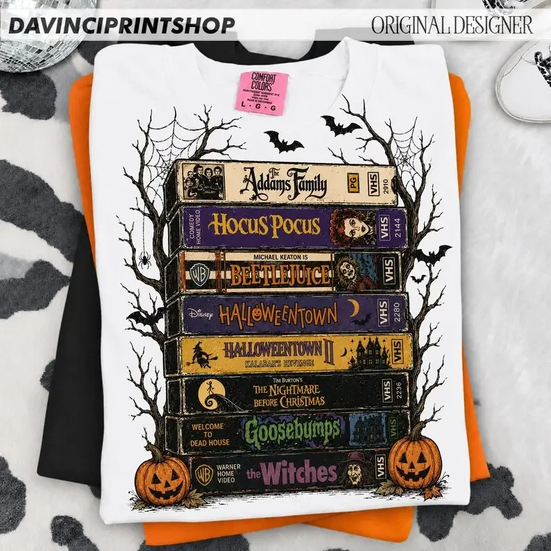 Comfort Colors Vintage Halloween Movie Shirt, Retro Spooky Season Tee, Horror Movie T-Shirt, Scary Movie Graphic Tee, Halloween Film Lover Shirt, Funny Horror Shirt