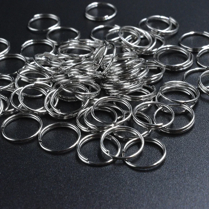 50-200pcs 4 5 6 8 10 12 mm Open Jump Rings Double Loops Split Rings Connectors For Diy Jewelry Making Findings Accessories