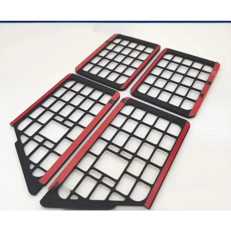 Front Rear Window Grilles Fender Flares and Side Racks for 1/8 Scale CROSSRC EMO XL2 X4 RC Crawler Non-Destructive Installation