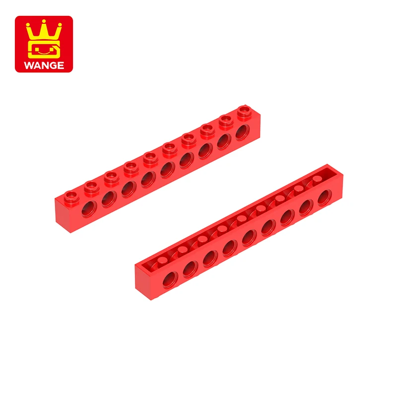 20 Pcs/lot NO.2730 1x10 9Holes Perforated Block Moc Color Accessories Compatible with Brick DIY Children's Toy Assembly Parts