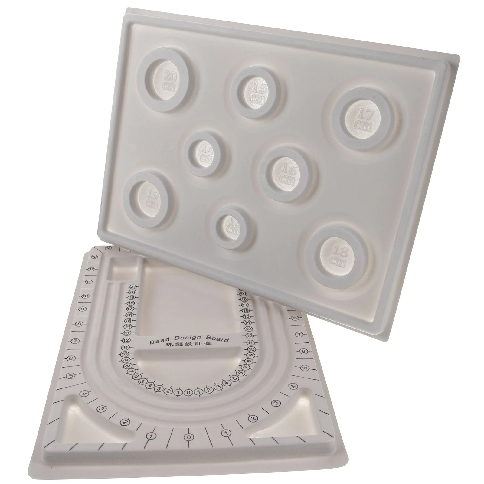 Tavole per la progettazione di perline Creazione di gioielli Collana Bracciale Strumento di misurazione Robusta tavola per perline Perline stabili Pickup facile Compatto