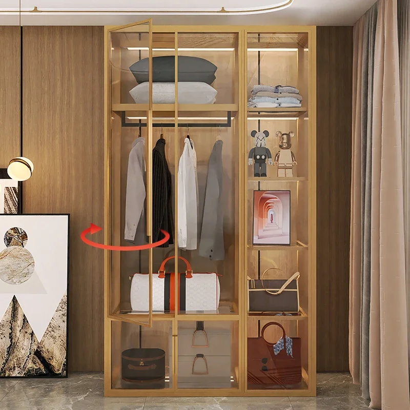 Home Bedroom Aluminum Alloy Storage Cabinet - usage example