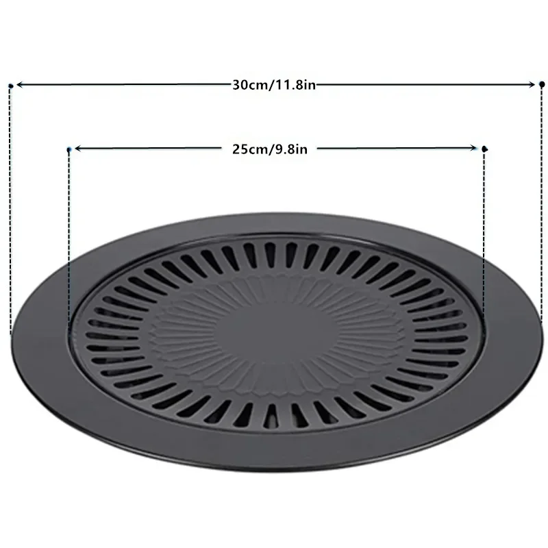 Smokeless Barbecue Grill Pan Gas Household Non-Stick Gas Stove Plate Electric Stove Baking Tray BBQ Grill Barbecue Tools Outdoor